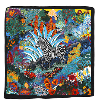 Wild Safari Zebra Silky Scarf