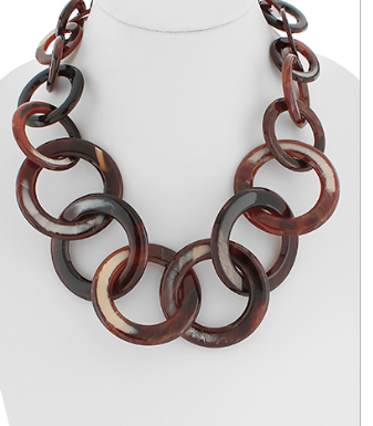 Dark Brown Chunky Necklace