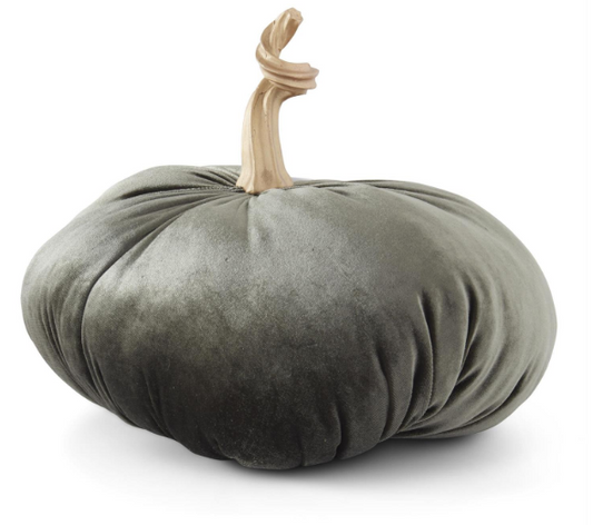 10 inch Velvet Pumpkin Twist Stem