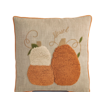 Pumpkin Chambray Pillow