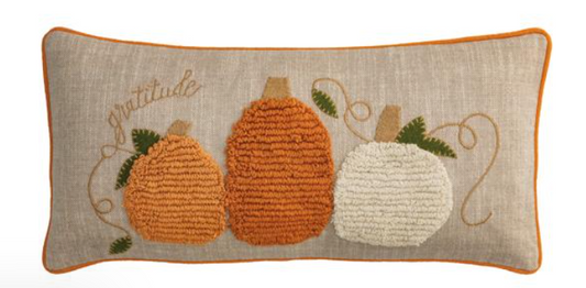 Lumbar Tufted Pumpkin Pillow