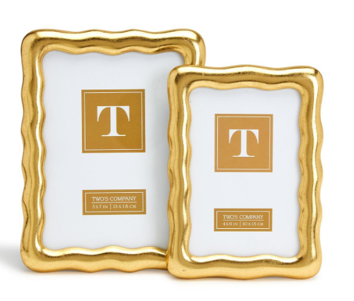 Vintage Gold Wavy 4 x 6 frames