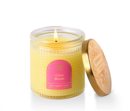 Citrus Blooms - Textured Glass Candle