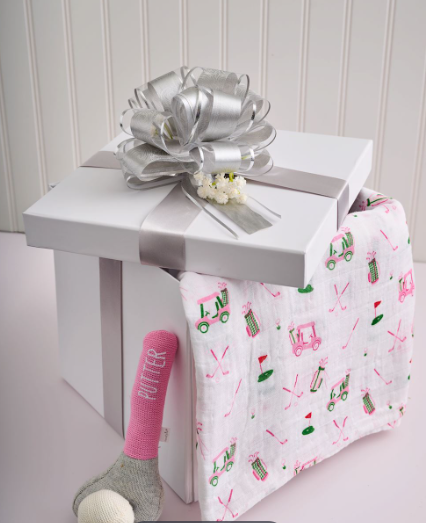 Golf Swaddle and Rattle
