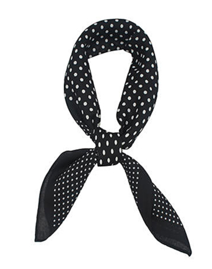 Black & White Polka Dot Scarf