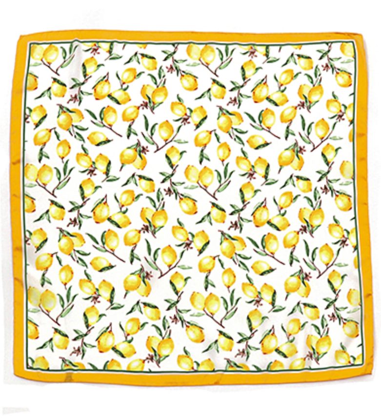 Lemon Print Scarf