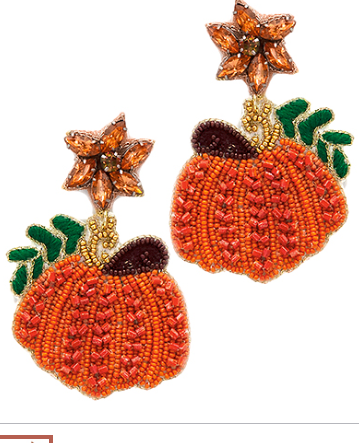 Pumpkin falling Earrings