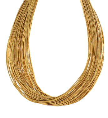 Gold Multi Strand Necklace