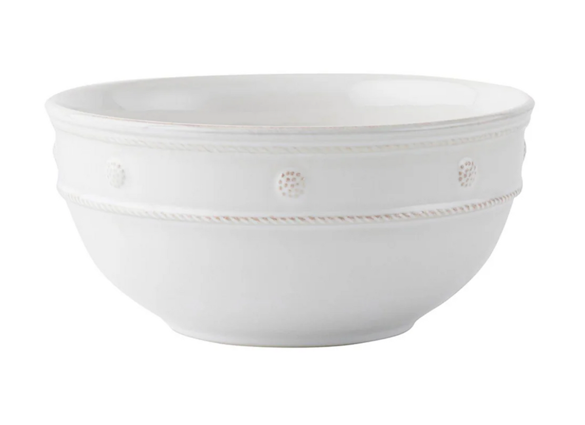Berry & Thread Medium Round Mixing Bowl- Whitewash