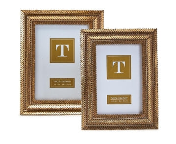 Gold Fern Photo Frame 5x7