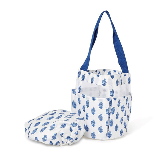 Shower Caddy & Shower Cap Set- Blue