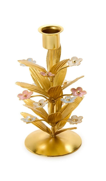 Tri-Flower Embellished Candleholder