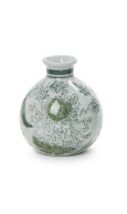 Mini Round Green & White Chinoiserie Vase