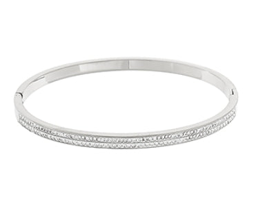 Silver Glamour Cuff Bracelet