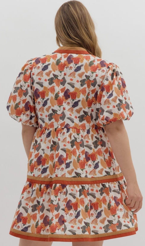 Floral V-Neck Dress