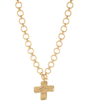 Cross and Chain Necklace