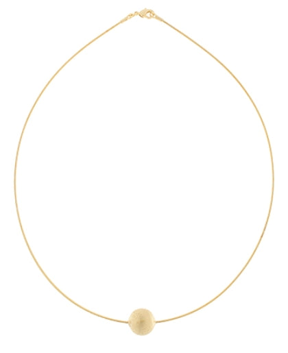 Gold Choker with Gold Bead