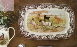 Spode Woodland Dog Large Platter
