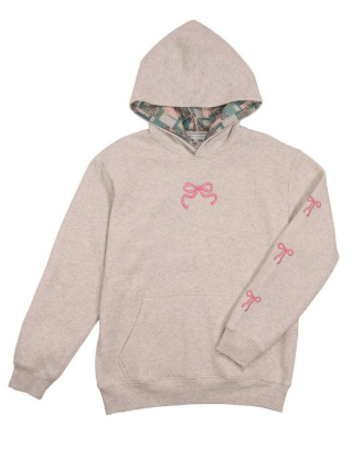 Gray Bow Hoodie