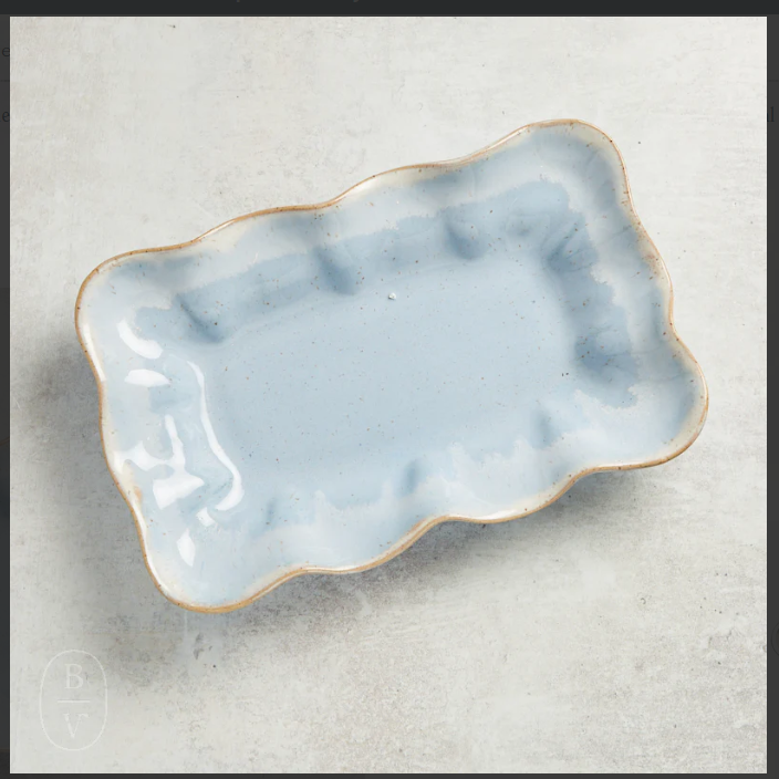 Ruffled Rectangular Dish