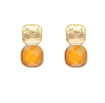 Jewel Tone and Gold Earrings