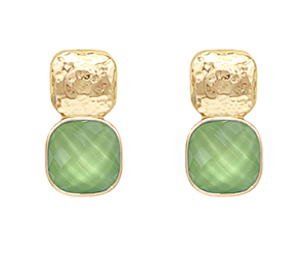 Jewel Tone and Gold Earrings