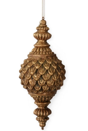 10" Gold Artichoke Finial Shatterproof Ornament