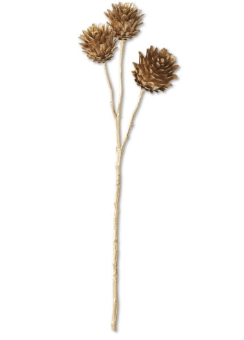 24" Gold Triple Artichoke Stem