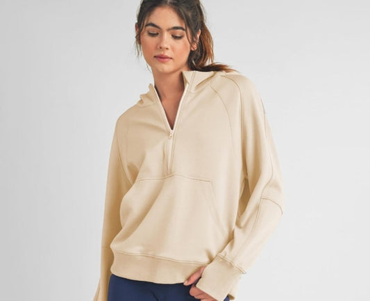 Oatmeal Scuba Hoodie