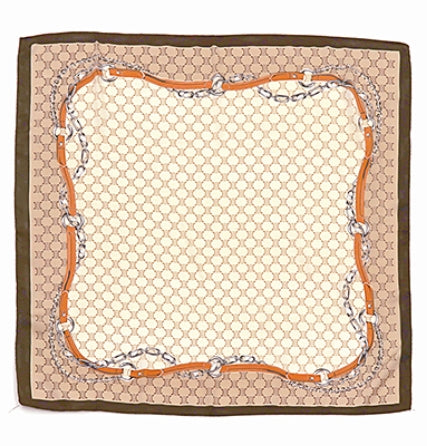 Chain Print Silky Bandana