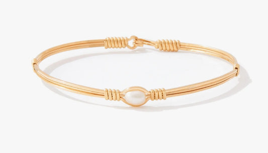 Pearl of My Heart Bracelet- Infant-Gold