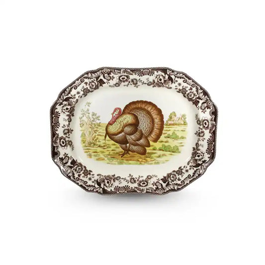 Woodland Octagonal Turkey Platter