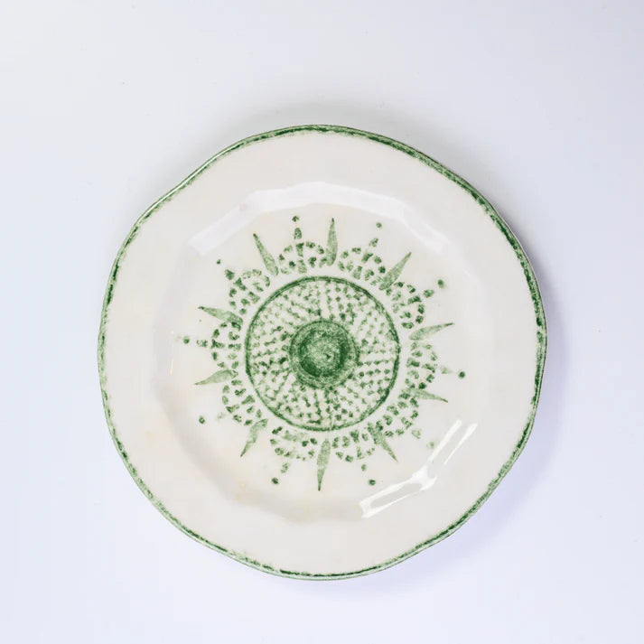 Burano Salad Plate Green