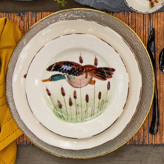 Vietri Wildlife Salad Plate - Mallard