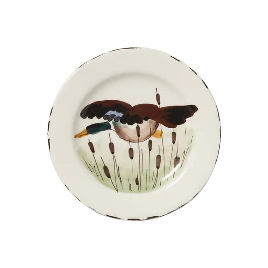 Vietri Wildlife Salad Plate - Mallard