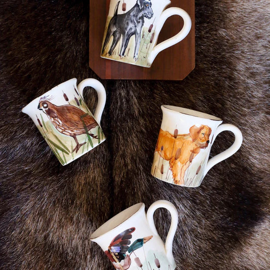Vietri Wildlife Mug - Black Dog