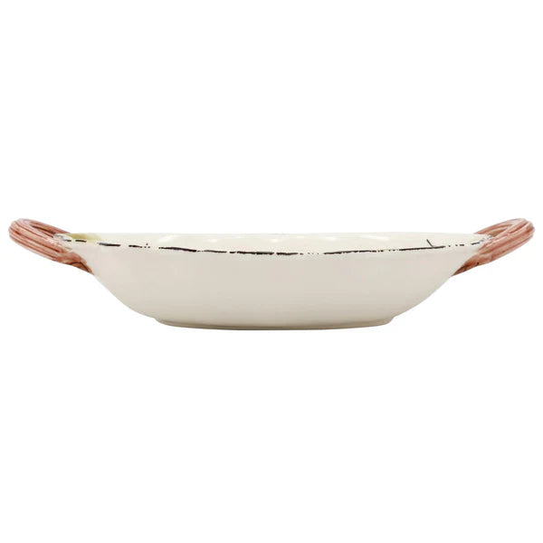 Wildlife Handled Oval Bowl - Hunting Dog