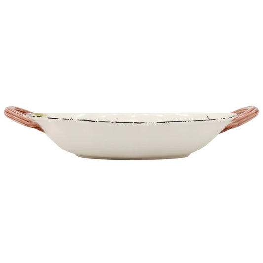 Wildlife Handled Oval Bowl - Hunting Dog