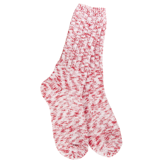 World's Softest Socks Peppermint Holiday Ragg Crew