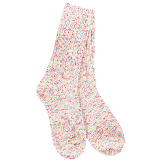 World's Softest Socks Whimsy Weekend Rag Crew Sock