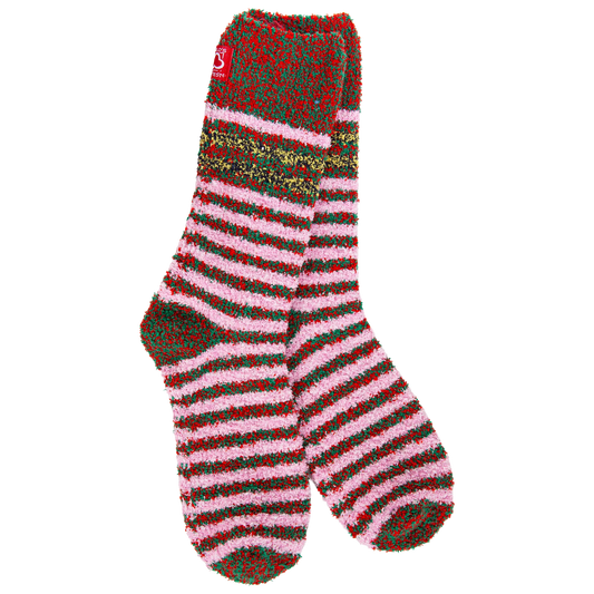 World's Softest Socks Merry Multi Holiday Crew Socks