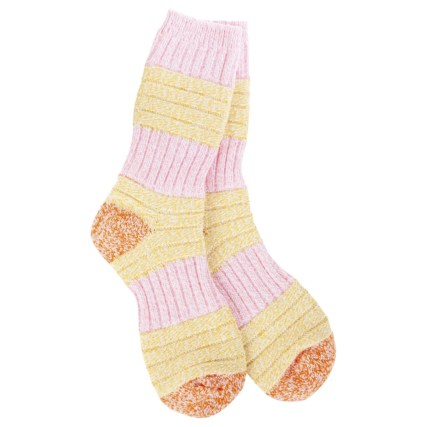 Patch Pink and Honey Crew Socks