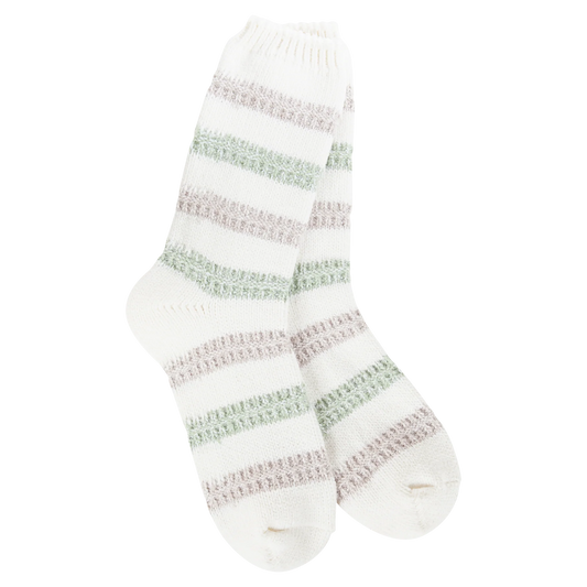 Meadow Stripe Crew Socks