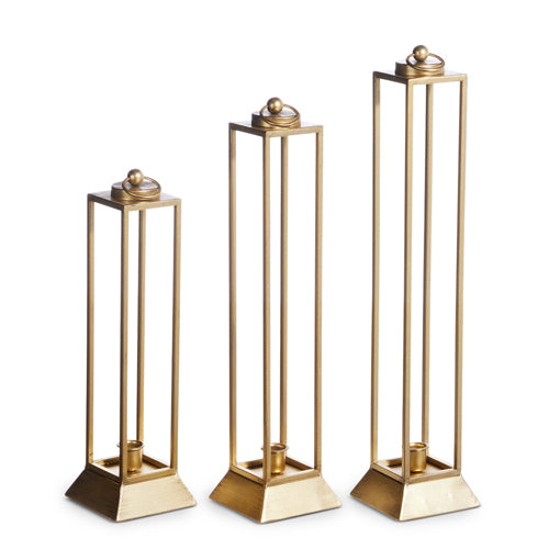 Small Gold Slim Lantern