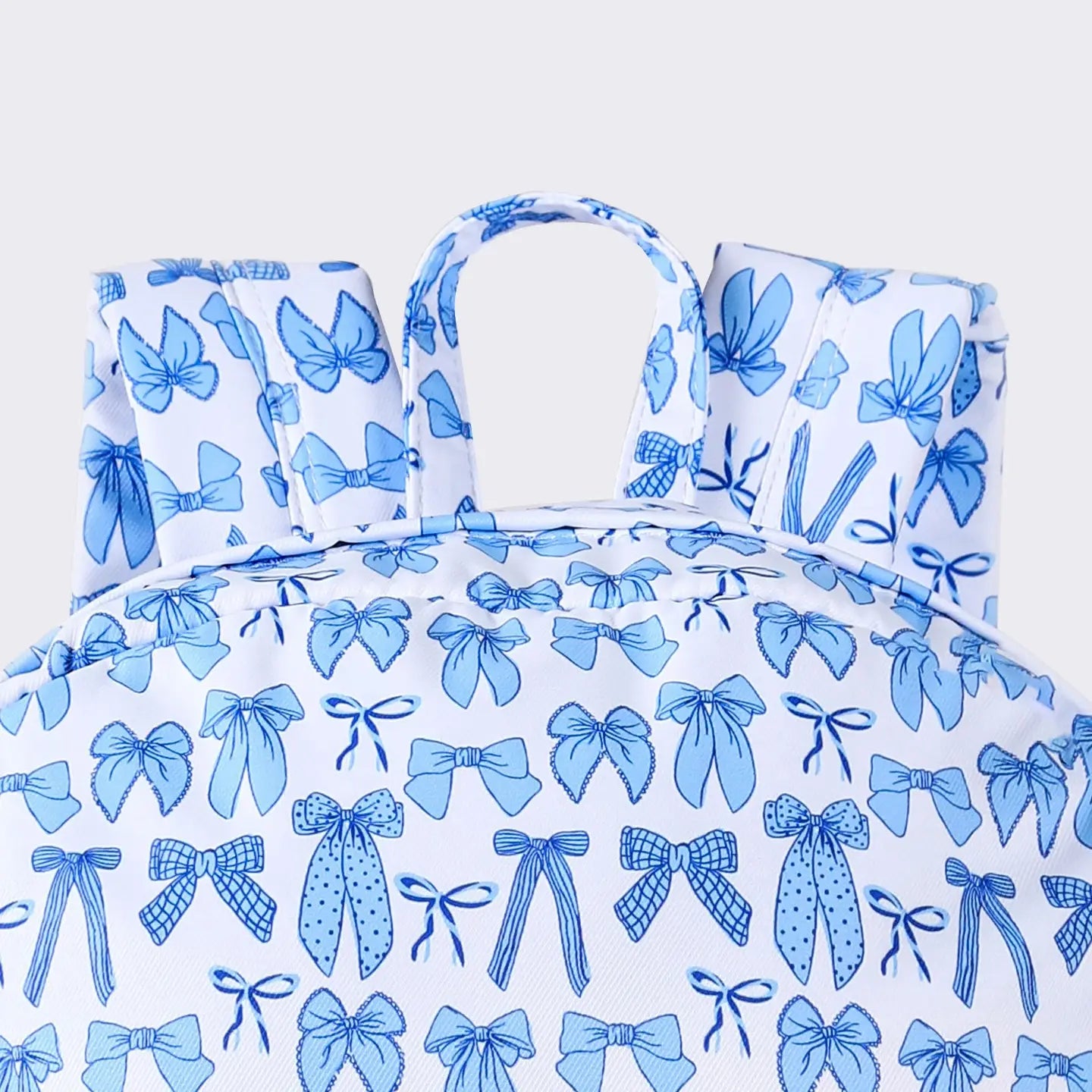 Bow Print Kids Girls Canvas Backpack