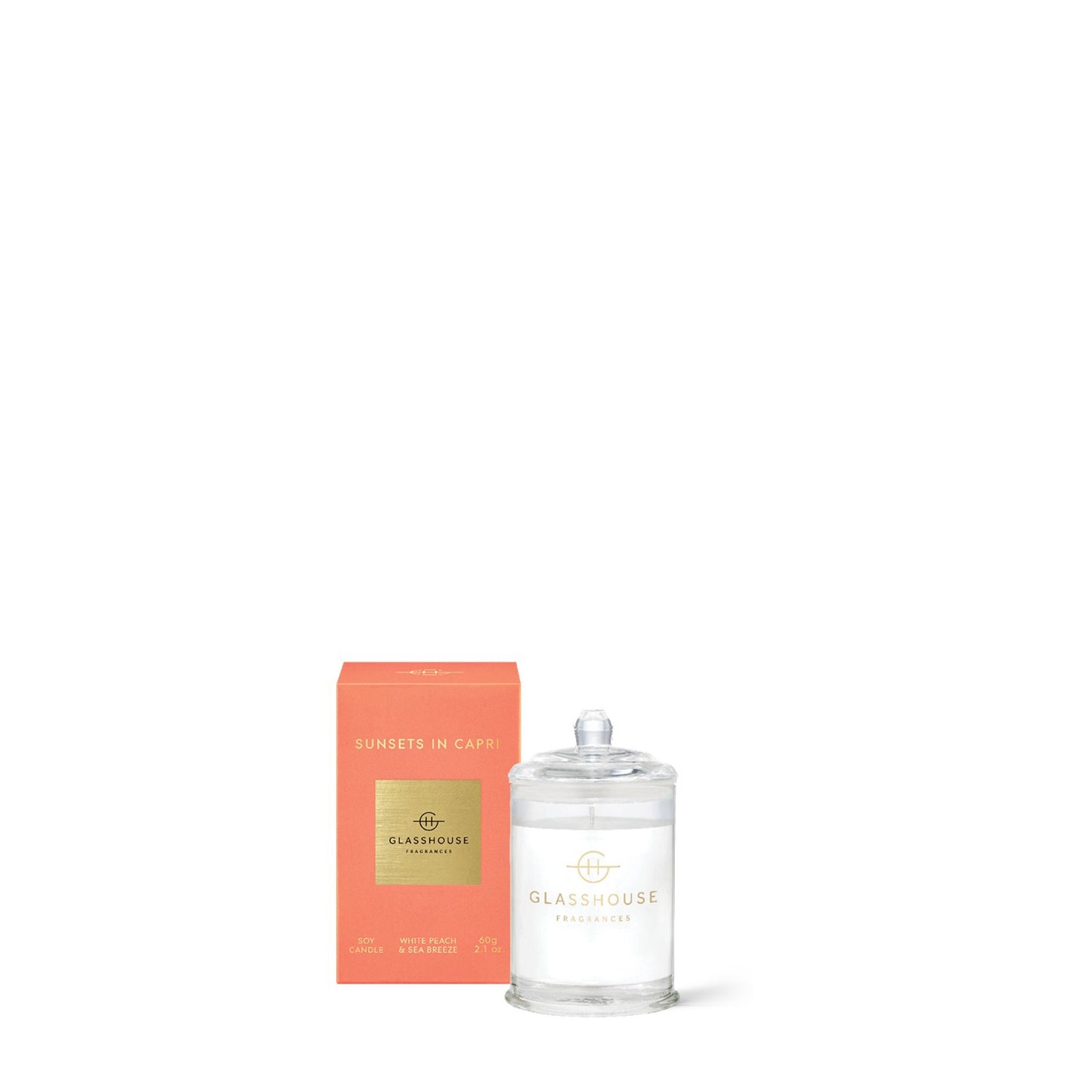 Glasshouse Fragrances Sunsets in Capri Candle 2.1 oz