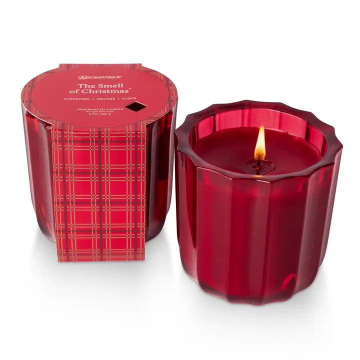 Smell of Christmas Ribbed Candle 8oz