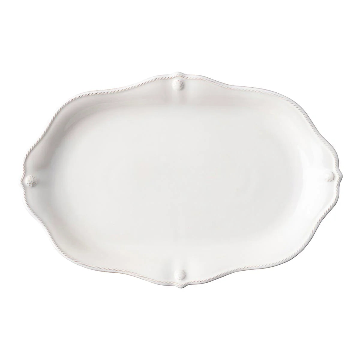 Berry & Thread  16" Platter - Whitewash