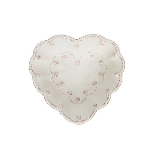 Berry & Thread 6.5 " Whitewash Heart Bowl