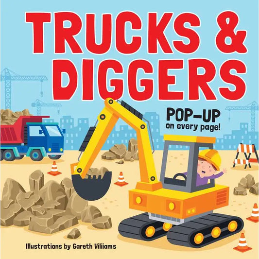 Trucks and Diggers Pop Up Book
